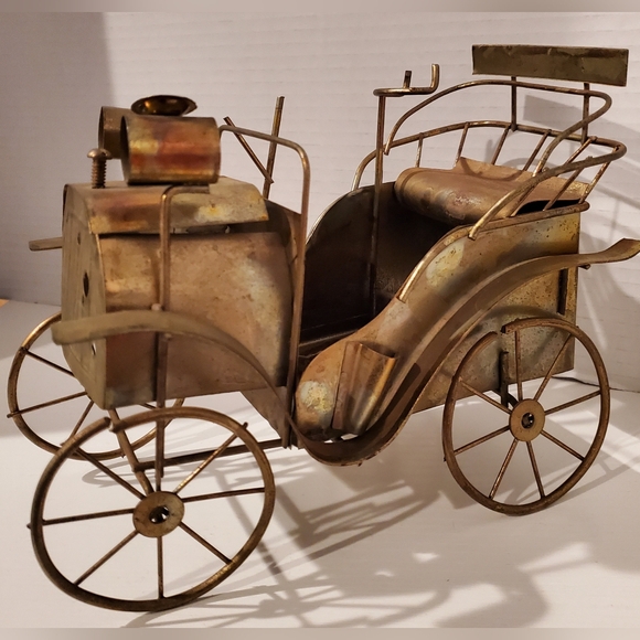 Vintage Copper Old Car Model Figure - Picture 3 of 10